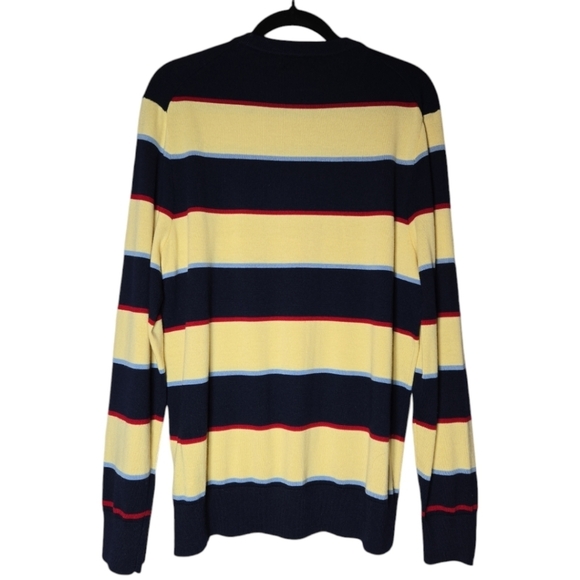 Brooks Brothers Men's Striped Extra Fine Merino Wool CrewNeck Sweater Si… - Picture 4 of 5
